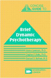 Cover of: Concise guide to brief dynamic psychotherapy