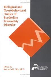 Cover of: Biological and neurobehavioral studies of borderline personality disorder