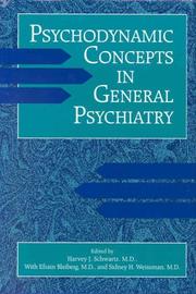 Cover of: Psychodynamic concepts in general psychiatry