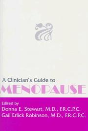 Cover of: A clinician's guide to menopause by edited by Donna E. Stewart, Gail Erlick Robinson.
