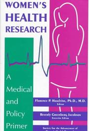 Cover of: Women's health research: a medical and policy primer