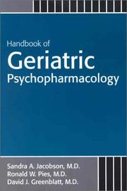 Cover of: Handbook of Geriatric Psychopharmacology