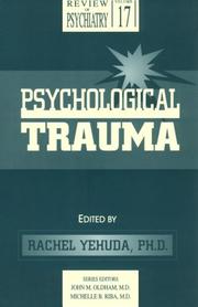Cover of: Psychological trauma by edited by Rachel Yehuda.