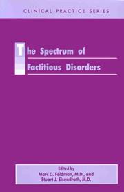Cover of: spectrum of factitious disorders | 