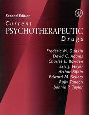 Cover of: Current Psychotherapeutic Drugs by Frederic M. Quitkin