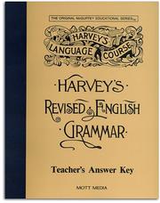 Cover of: Harvey's Revised English Grammar Answer Key