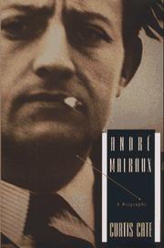Cover of: André Malraux: a biography