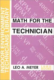 Cover of: Math for the Technician (Indoor Environment Technician's Library)