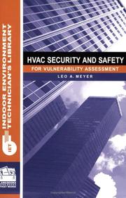 Cover of: HVAC Security and Safety by Leo A. Meyer