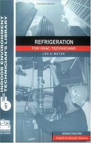 Cover of: Refrigeration for HVAC Technicians