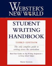 Cover of: Webster's New World student writing handbook by Sharon Sorenson