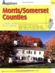 Cover of: Hagstrom Atlas Morris/Somerset Counties, New Jersey