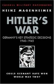 Militärstrategie Deutschlands 1940-1945 by Heinz Magenheimer