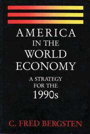 Cover of: America in the world economy: a strategy for the 1990s