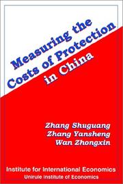Cover of: Measuring the costs of protection in China by Shu-kuang Chang