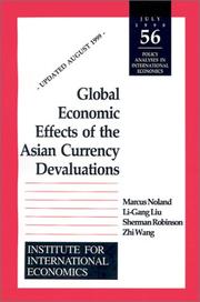 Cover of: Global economic effects of the Asian currency devaluations by Marcus Noland ... [et al.].