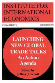 Cover of: Launching new global trade talks: an action agenda