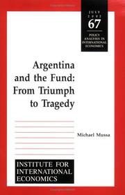 Cover of: Argentina and the Fund by Michael Mussa, Michael Mussa