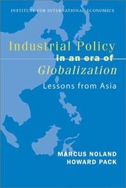 Cover of: Industrial Policy in an Era of Globalization by Marcus Noland, Howard Pack