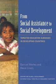 Cover of: From social assistance to social development: a review of targeted education subsidies in developing countries