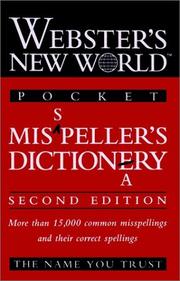 Cover of: Webster's New World Pocket Misspeller's Dictionary