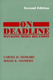 Cover of: On deadline by Carole Howard