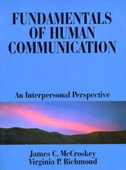 Cover of: Fundamentals of human communication by James C. McCroskey