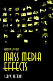 Cover of: Mass media effects | Leo W. Jeffres