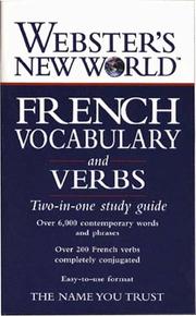 Cover of: Webster's New World French Vocabulary and Verb Guides (Webster's New World)