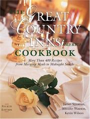 Cover of: The Great Country Inns of America Cookbook by James Stroman, Jennifer Wauson, Kevin Wilson