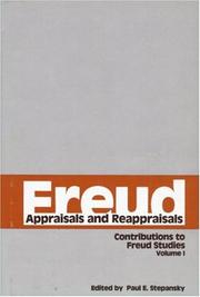 Cover of: Freud, V.1: Appraisals and Reappraisals