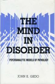 Cover of The mind in disorder