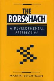 Cover of: The Rorschach: a developmental perspective