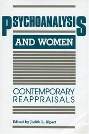 Cover of: Psychoanalysis and Women by Judith L. Alpert