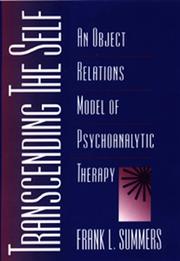 Cover of: Transcending the self by Frank Summers