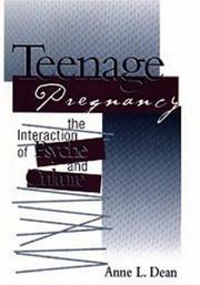 Cover of: Teenage Pregnancy: The Interaction of Psyche and Culture