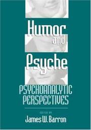 Cover of: Humor and Psyche: Psychoanalytic Perspectives