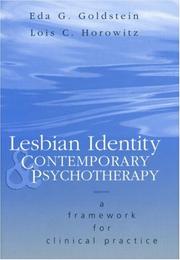 Cover of: Lesbian identity and contemporary psychotherapy by Eda G. Goldstein