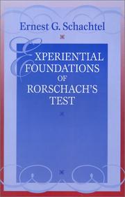 Cover of: Experiential Foundations of Rorschach
