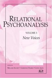 Cover of: Relational Psychoanalysis, V. 3: New Voices (Relational Perspectives)
