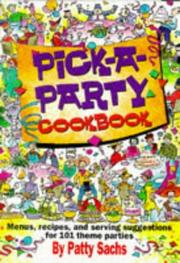 Cover of: Pick-a-party cookbook