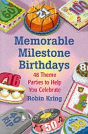 Cover of: Memorable Milestone Birthdays by Robin Kring