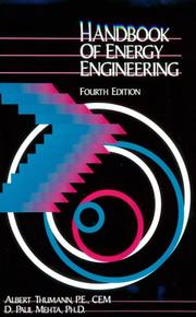 Cover of: Handbook of energy engineering by Albert Thumann