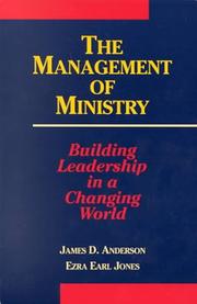 Cover of: The Management of Ministry