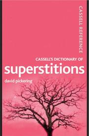 Cassell's dictionary of superstitions by Pickering, David, David Pickering