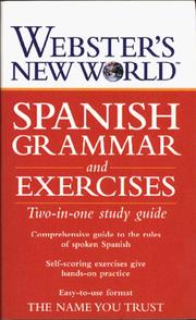 Cover of: Webster's New World Spanish grammar and exercises