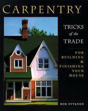 Cover of: Carpentry by Bob Syvanen