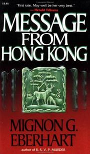 Message from Hong Kong by Mignon Good Eberhart