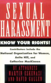 Cover of: Sexual Harassment by Eskenazi & Gallen