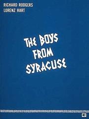 Cover of: Boys from Syracuse (Vocal Score) by 
